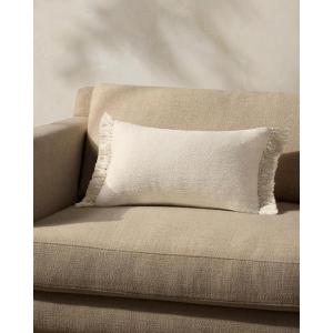 Loloi Magnolia Home by Joanna Gaines Jett Collection PMH0063 Navy 13” x 21” Cover w/Poly Pillow(Ivory)