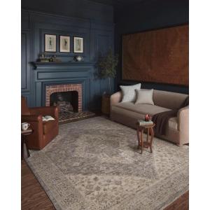 Loloi Magnolia Home by Joanna Gaines Junie Collection JUE-06 Lagoon/Natural 7′-10″ x 10′-2″, .38″ Pile Height, Area Rug(Denim / Natural)