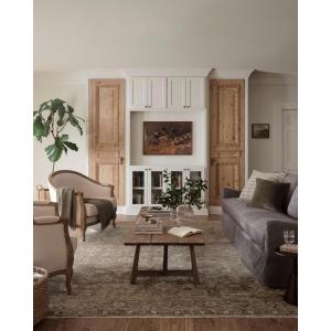 Loloi Magnolia Home by Joanna Gaines Junie Collection JUE-06 Lagoon/Natural 7′-10″ x 10′-2″, .38″ Pile Height, Area Rug(Lagoon / Natural)