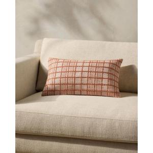 Loloi Magnolia Home by Joanna Gaines Liv Collection PMH0064 Beige 13” x 21” Cover w/Poly Pillow(Rust)
