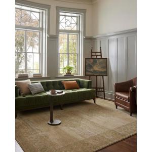 Loloi Magnolia Home by Joanna Gaines Mona Collection MOA-02 BARK/Multi 10′-0″ x 14′-0″ Area Rug(Antique / Spa)