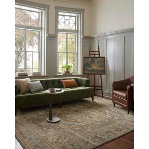 Loloi Magnolia Home by Joanna Gaines Mona Collection MOA-02 BARK/Multi 10′-0″ x 14′-0″ Area Rug(Bark / Sunrise)