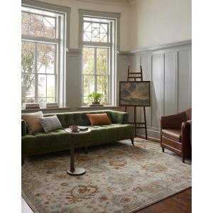 Loloi Magnolia Home by Joanna Gaines Mona Collection MOA-02 BARK/Multi 10′-0″ x 14′-0″ Area Rug(Oatmeal / Multi)