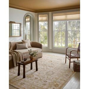 Loloi Magnolia Home by Joanna Gaines Pace Collection PAC-04 Natural/Multi 5′-3″ x 7′-6″ Area Rug(Natural / Gold)