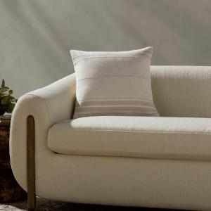 Loloi Magnolia Home by Joanna Gaines Selena Collection PMH0076 Natural/Green 13” x 21” Cover Only Pillow(Ivory / Natural)