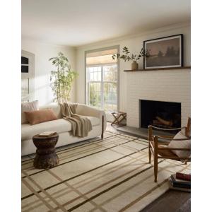 Loloi Magnolia Home by Joanna Gaines Waylon Collection WAY-01 Natural/Bark 7′-9″ x 9′-9″ Area Rug(Natural / Bark)