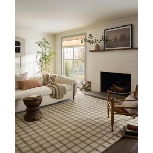 Loloi Magnolia Home by Joanna Gaines Waylon Collection WAY-01 Natural/Bark 7′-9″ x 9′-9″ Area Rug(Natural / Rust)