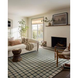 Loloi Magnolia Home by Joanna Gaines Waylon Collection WAY-01 Natural/Bark 7′-9″ x 9′-9″ Area Rug(Spa / Brick)