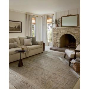 Loloi Magnolia Home by Joanna Gaines Wimberly Collection WYM-01 Earth/Multi 7′-9″ x 9′-9″ Area Rug(Sky / Copper)