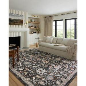 Loloi Odette Collection ODT-03 Ivory/Beige 7′-10″ x 10′ Area Rug(Charcoal / Multi)