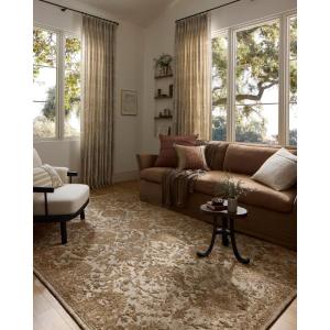 Loloi Percival Collection PCV-06 Moss/Natural 5′-0″ x 7′-6″ Area Rug(Ivory / Natural)