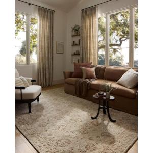 Loloi Percival Collection PCV-06 Moss/Natural 5′-0″ x 7′-6″ Area Rug(Natural / Salmon)