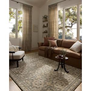 Loloi Percival Collection PCV-06 Moss/Natural 5′-0″ x 7′-6″ Area Rug(Sage / Stone)