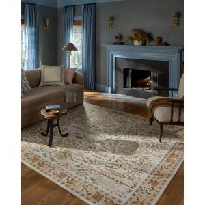 Loloi Rifle Paper Co. Canopy Collection CNP-01 Cream 2′-3″ x 5′ Accent Rug