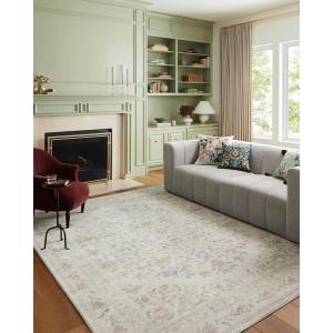 Loloi Rifle Paper Co. Courtyard Collection COU-02 Red 7′-6″ x 9′-6″ Area Rug feat. CloudPile(Yellow / Multi)
