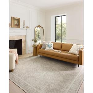Loloi Rifle Paper Co. Maison Collection MAO-07 Khaki 7′-6″ x 9′-6″, .19″ Pile Height, Area Rug(Bough Natural)