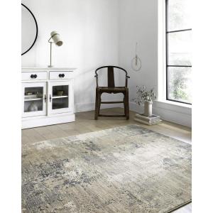 Loloi Teagan Collection TEA-01 Natural/Lt. Grey 7′-11″ x 10′-6″ Area Rug, Large, Soft Neutral Rug, High-Traffic for Living Room, Bedroom, Home Office, Dining Area(Sand / Mist)