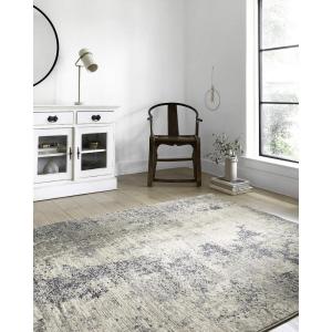 Loloi Teagan Collection TEA-01 Natural/Lt. Grey 7′-11″ x 10′-6″ Area Rug, Large, Soft Neutral Rug, High-Traffic for Living Room, Bedroom, Home Office, Dining Area(Natural / Denim)