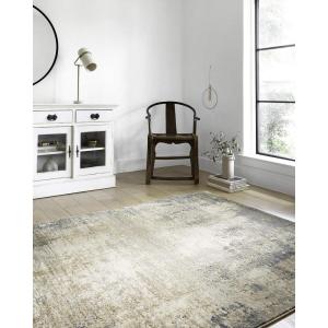 Loloi Teagan Collection TEA-01 Natural/Lt. Grey 7′-11″ x 10′-6″ Area Rug, Large, Soft Neutral Rug, High-Traffic for Living Room, Bedroom, Home Office, Dining Area(Ivory / Mist)