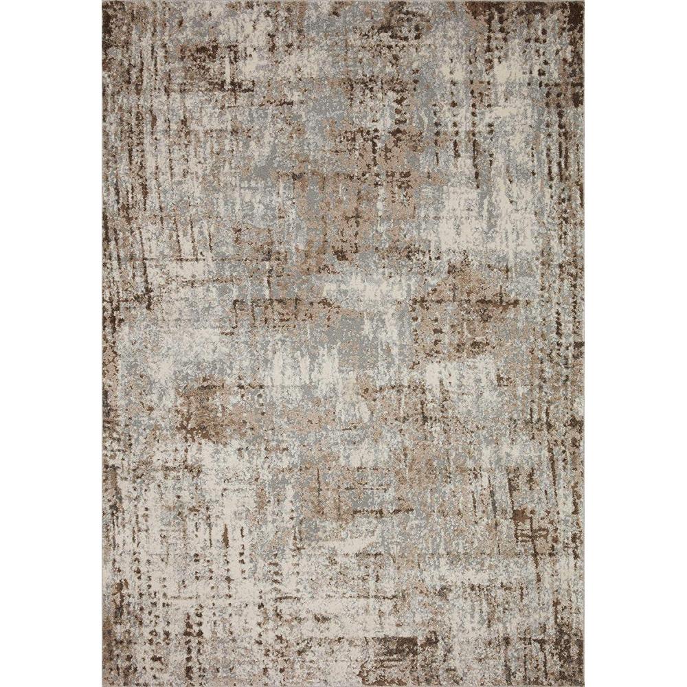 imageLoloi Austen Collection AUS01 PebbleCharcoal 67quot x 92quot Area RugNatural Mocha