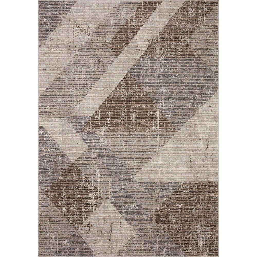 imageLoloi Austen Collection AUS01 PebbleCharcoal 67quot x 92quot Area RugStone Bark
