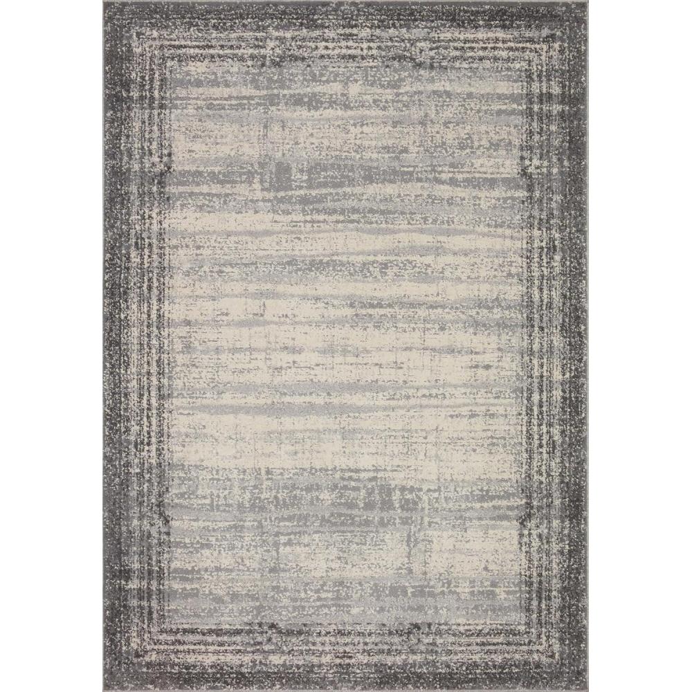 imageLoloi Austen Collection AUS01 PebbleCharcoal 67quot x 92quot Area RugStone Charcoal