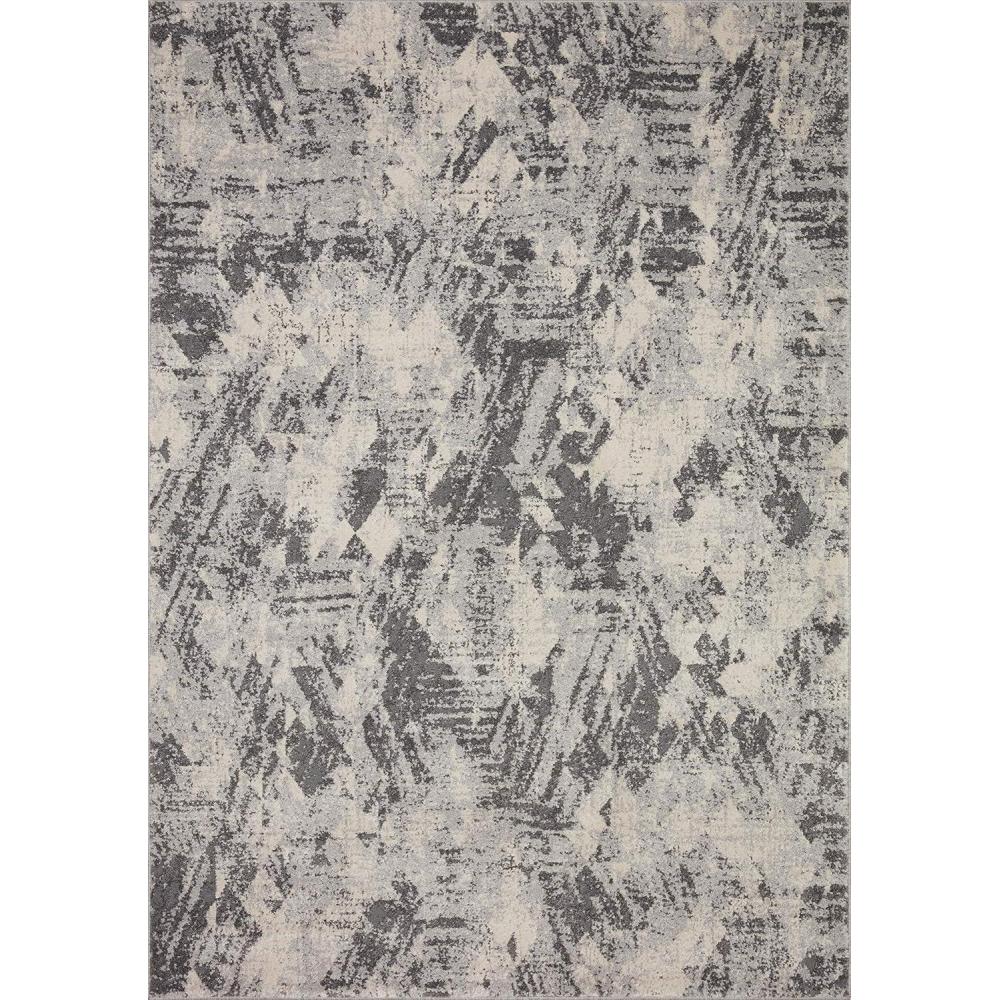 imageLoloi Austen Collection AUS01 PebbleCharcoal 67quot x 92quot Area RugStone  Pebble