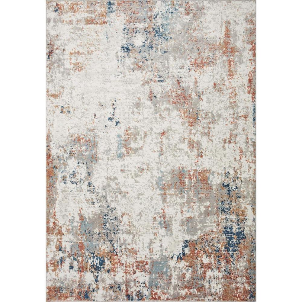 imageLoloi Bianca Collection BIA08 PebbleMulti 53quot x 76quot Area RugIvory Multi
