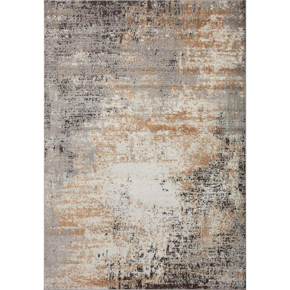 imageLoloi Bianca Collection BIA08 PebbleMulti 53quot x 76quot Area RugStone Gold