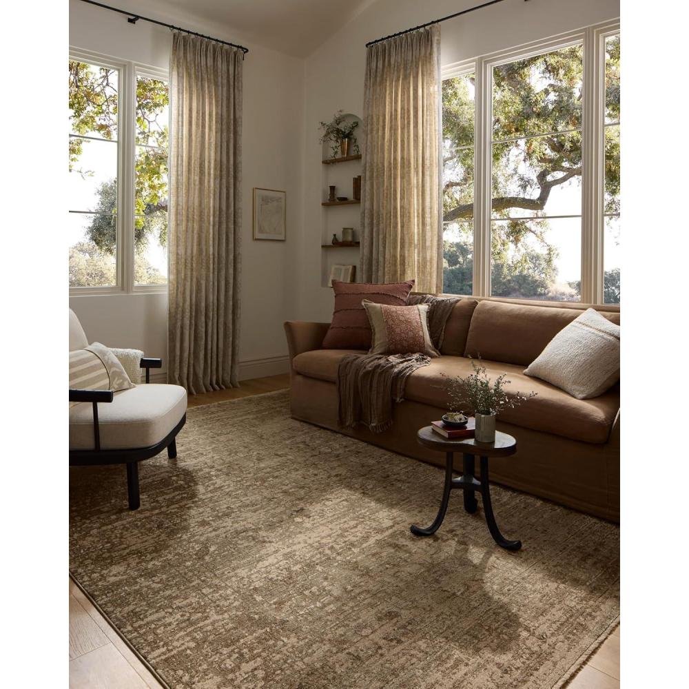 imageLoloi Haywood Collection HYD02 PebbleCharcoal 710quot x 10 Area RugSage Sand