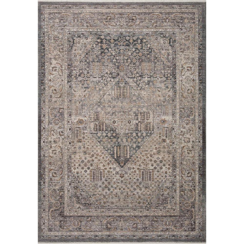 imageLoloi Lyra InkMulti 93quot x 13 Area RugDenim  Pebble