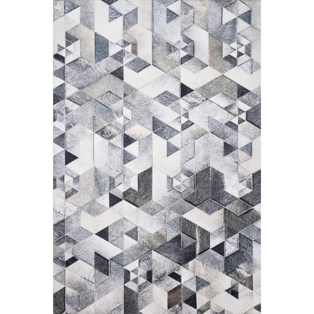 imageLoloi Maddox Collection MAD02 GreyMocha 76quot x 96quot Area RugGrey Ivory