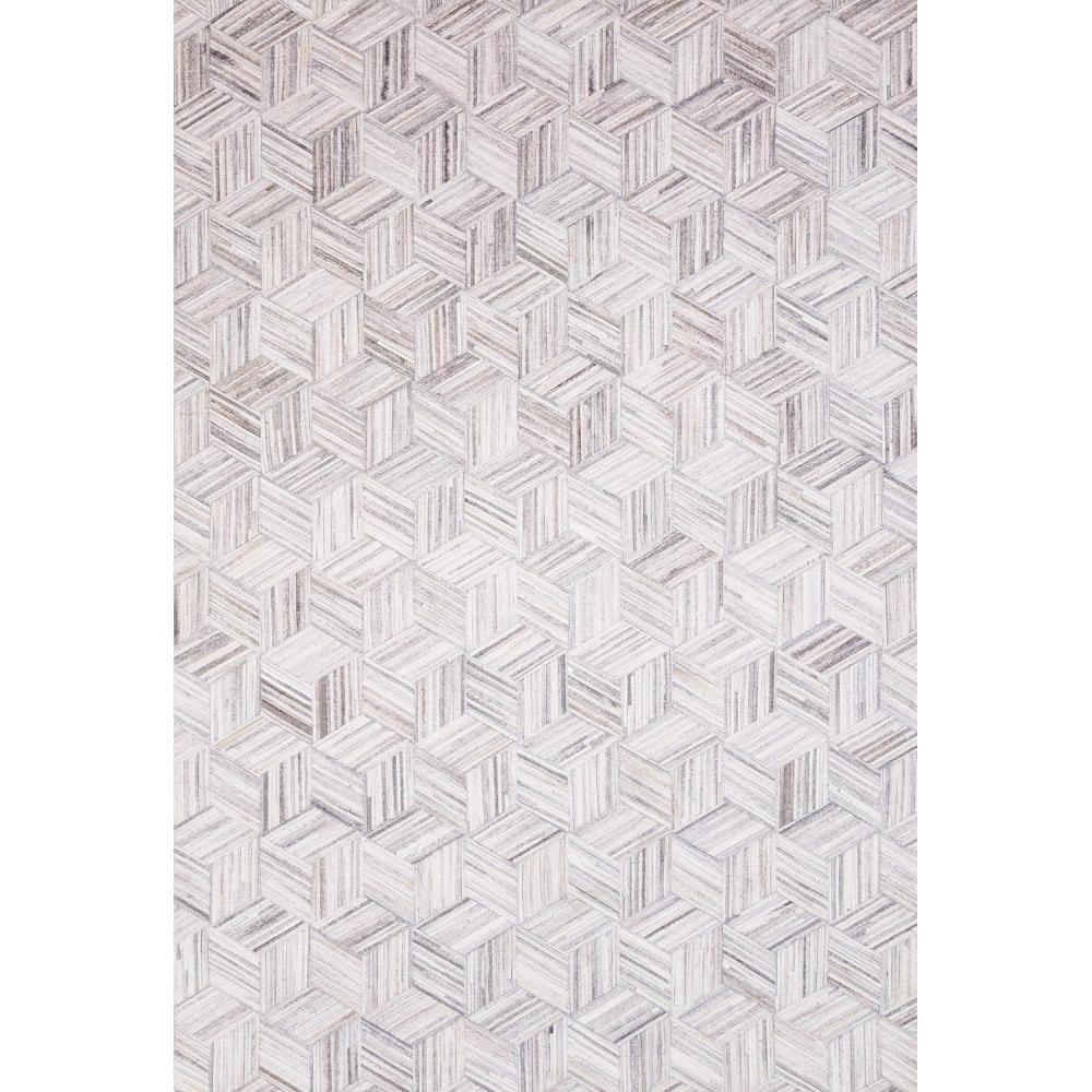 imageLoloi Maddox Collection MAD02 GreyMocha 76quot x 96quot Area RugLt Grey Ivory