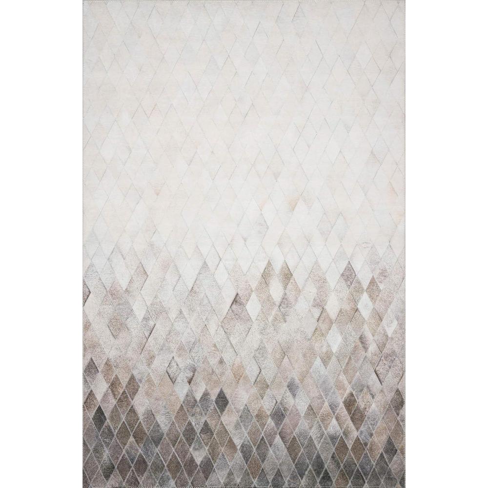 imageLoloi Maddox Collection MAD02 GreyMocha 76quot x 96quot Area RugSand Taupe
