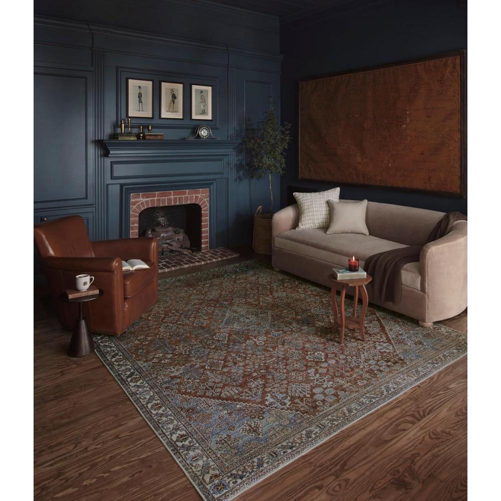 imageLoloi Magnolia Home by Joanna Gaines Lenna Collection LEA05 DenimSand 20quot x 50quot Accent RugBrick  Sky