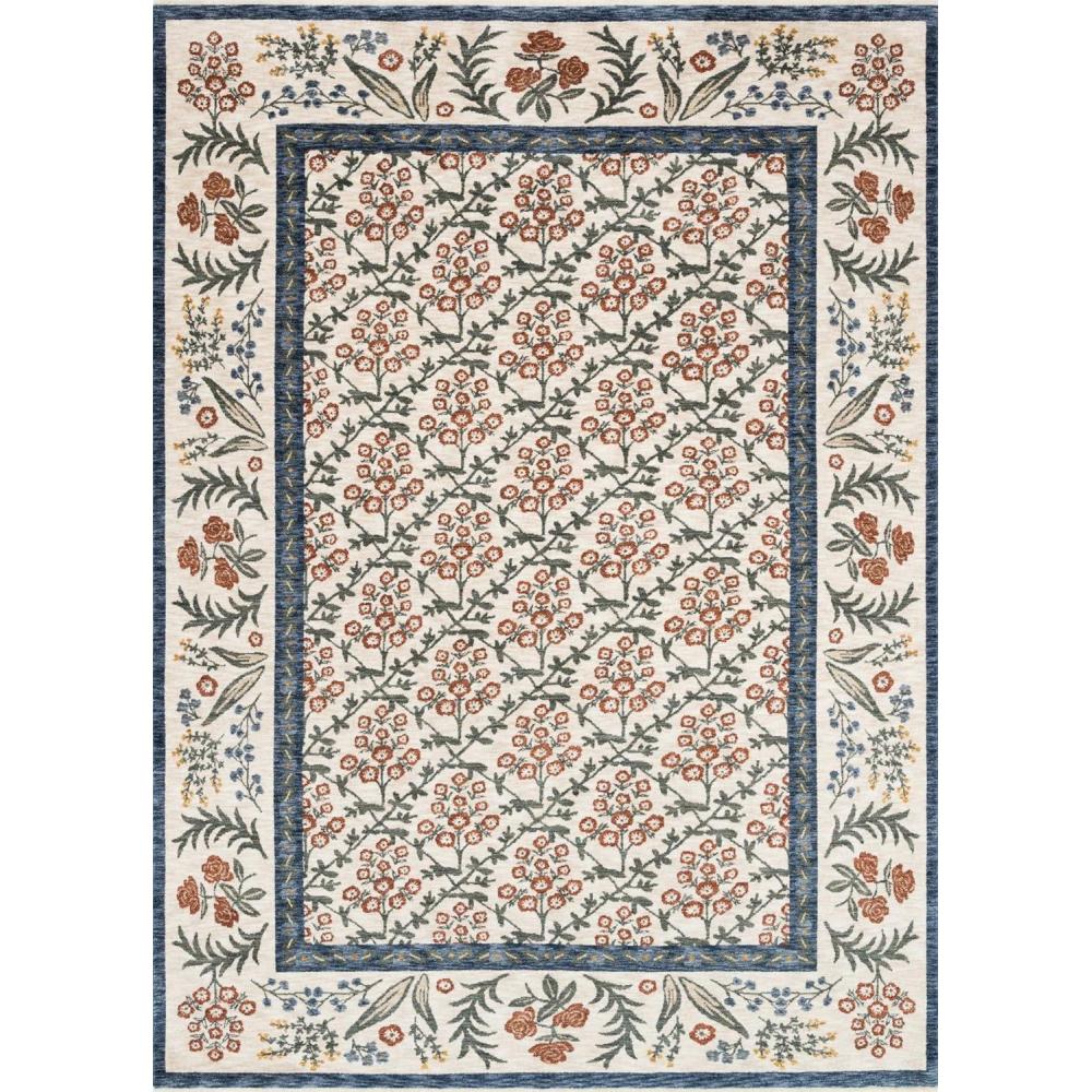imageLoloi Rifle Paper Co Kismet Navy 50quot x 79quot Area RugCream