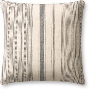 Loloi Angela Rose x Celina Collection PAR0015 Ivory/Grey 18” x 18” Cover Only Pillow(Ivory / Grey)