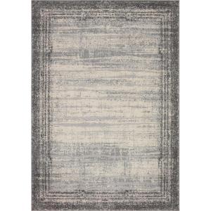 Loloi Austen Collection AUS-01 Pebble/Charcoal 6′-7″ x 9′-2″ Area Rug(Stone / Charcoal)