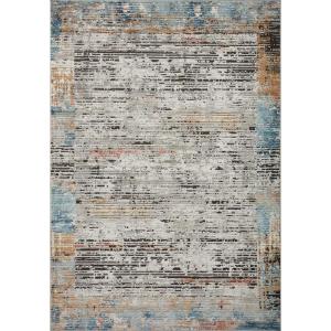 Loloi Bianca Collection BIA-08 Pebble/Multi 5′-3″ x 7′-6″ Area Rug(Ash / Multi)