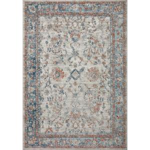 Loloi Bianca Collection BIA-08 Pebble/Multi 5′-3″ x 7′-6″ Area Rug(Dove / Multi)