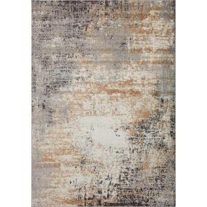 Loloi Bianca Collection BIA-08 Pebble/Multi 5′-3″ x 7′-6″ Area Rug(Stone / Gold)