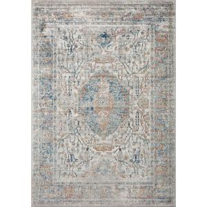 Loloi Bianca Collection BIA-08 Pebble/Multi 5′-3″ x 7′-6″ Area Rug(Stone / Multi)