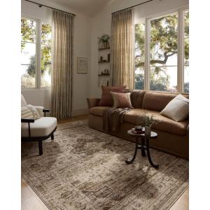 Loloi Haywood Collection HYD-02 Pebble/Charcoal 7′-10″ x 10′ Area Rug(Natural / Bark)