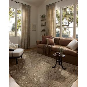 Loloi Haywood Collection HYD-02 Pebble/Charcoal 7′-10″ x 10′ Area Rug(Sage / Earth)