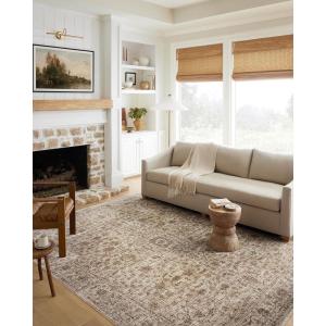 Loloi II Sorrento Collection SOR-01 Midnight/Natural 7′-10″ x 10′-2″ Area Rug(Bark / Natural)