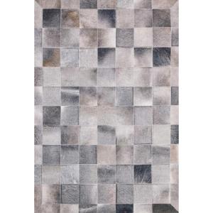 Loloi Maddox Collection MAD-02 Grey/Mocha 7′-6″ x 9′-6″ Area Rug(Charcoal / Grey)
