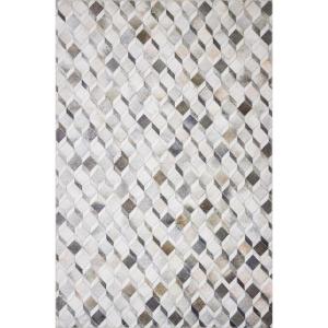 Loloi Maddox Collection MAD-02 Grey/Mocha 7′-6″ x 9′-6″ Area Rug(Grey / Mocha)