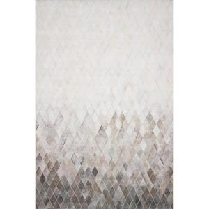 Loloi Maddox Collection MAD-02 Grey/Mocha 7′-6″ x 9′-6″ Area Rug(Sand / Taupe)