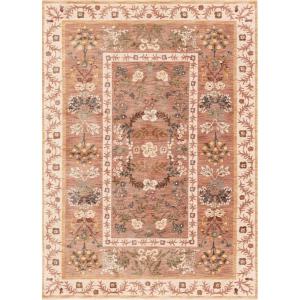 Loloi Rifle Paper Co Kismet Navy 5′-0″ x 7′-9″ Area Rug(Camel)