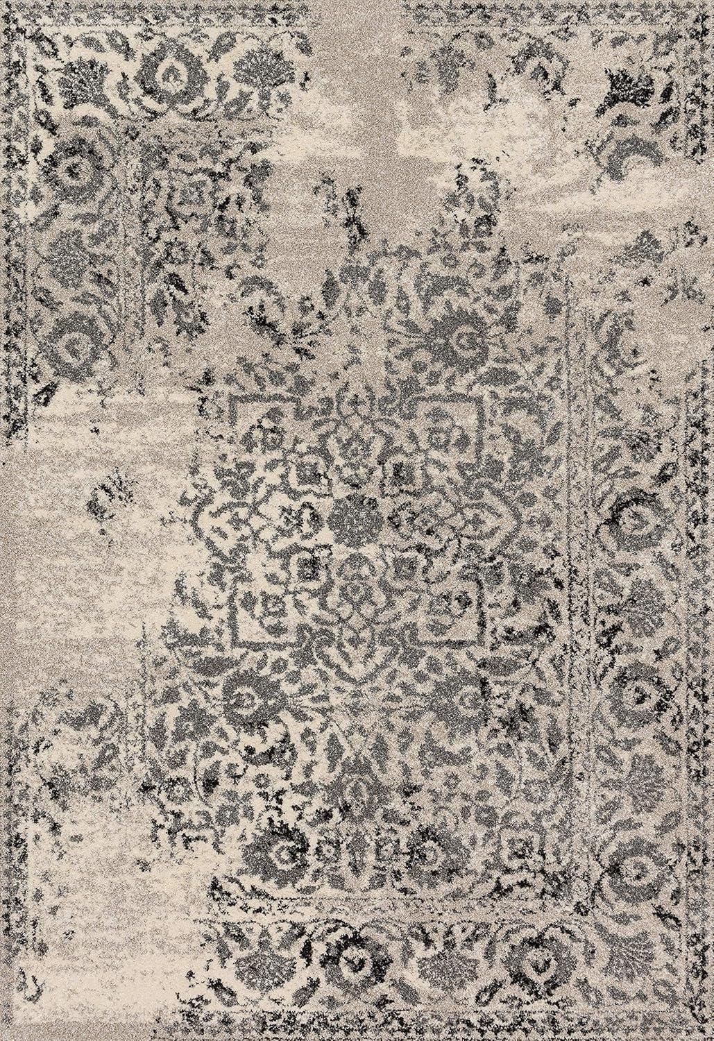 imageLoloi Emory 811quot x 125quot Area Rug in IvoryGrey TwoToned Neutral Area Rug Durable High Traffic Area Rug Premium Rug for Bedroom Dining Room Living RoomIvory